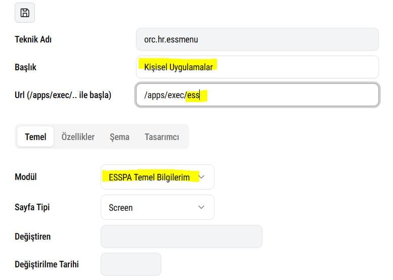 OrchestraHCM Uygulama Oluşturma